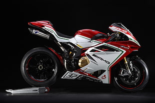 red and white sports motorcycle, MV Agusta F4 RC, superbike, AMG Line, motorcycle HD wallpaper