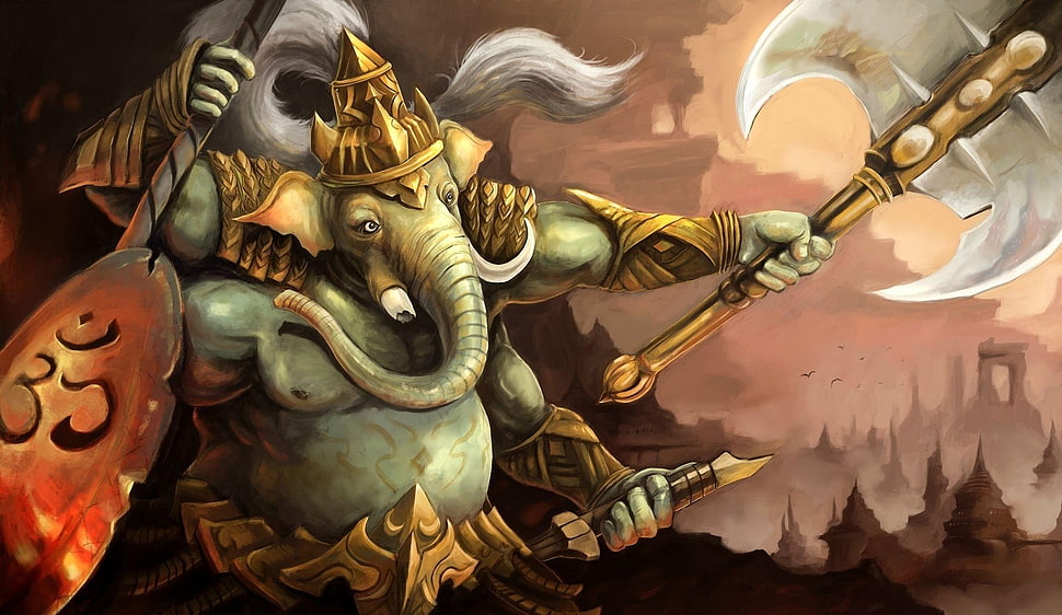Shiva illustration HD wallpaper