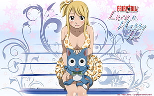 Fairy Tail Lucy and Happy HD wallpaper