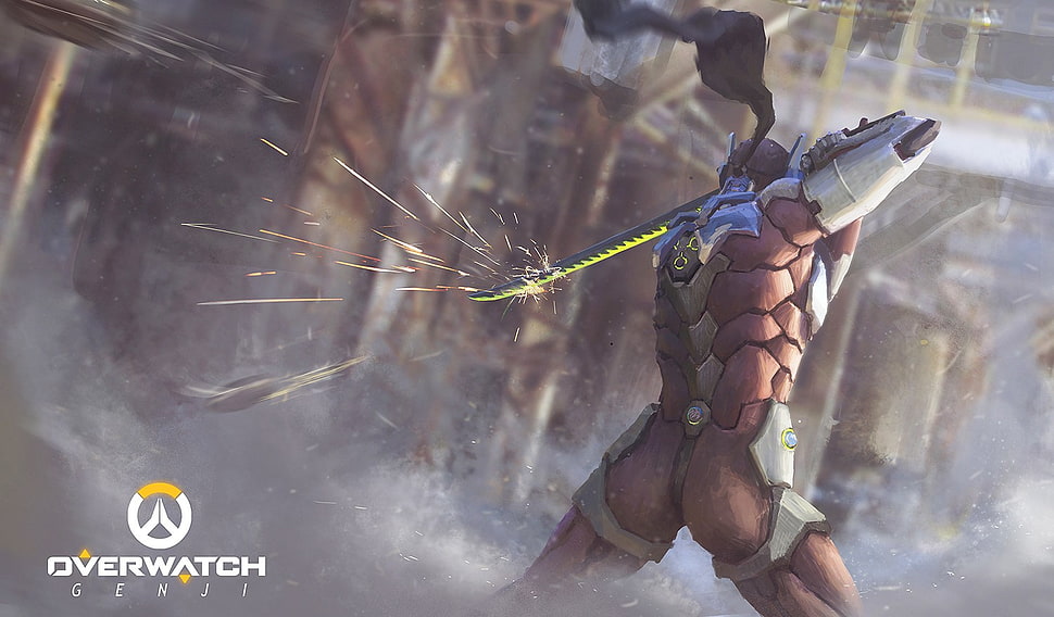 Overwatch wallpaper, Overwatch, sword HD wallpaper
