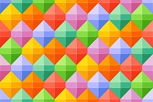 assorted colors of geometric pattern wallpaper