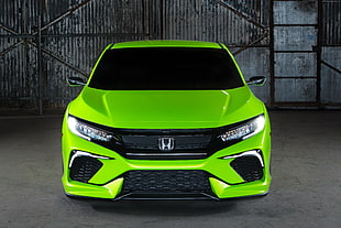 green Honda sedan