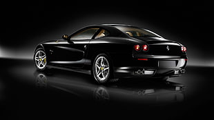 photography of black  Ferrari Car