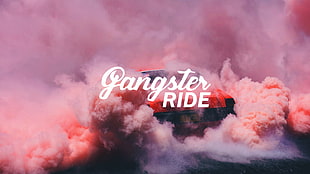 red vehicle with Gangster Ride text overlay, car, tuning, lowrider HD wallpaper