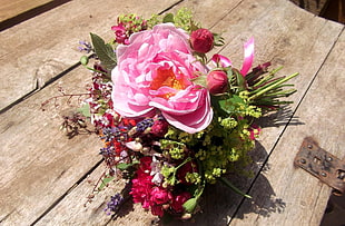 bouquet of pink flower HD wallpaper