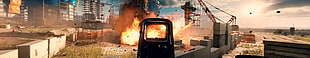 black red dot scope, Battlefield 4, video games