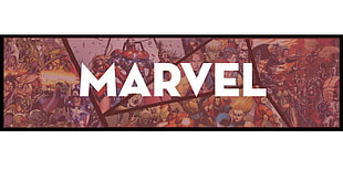 Marvel poster, Marvel Super Heroes, simple