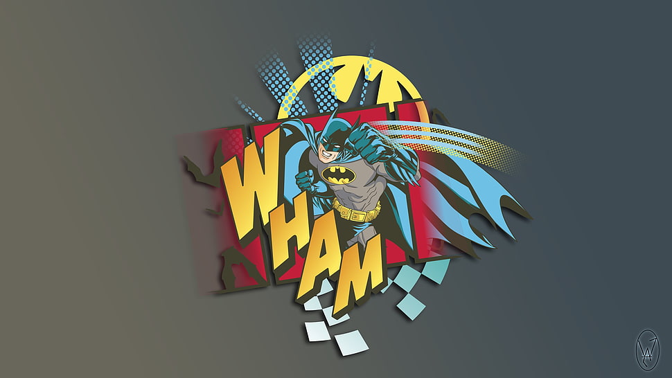 DC Batman poster, Batman, sketches, logo, comics HD wallpaper
