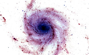 universe, purple, inverted, space art