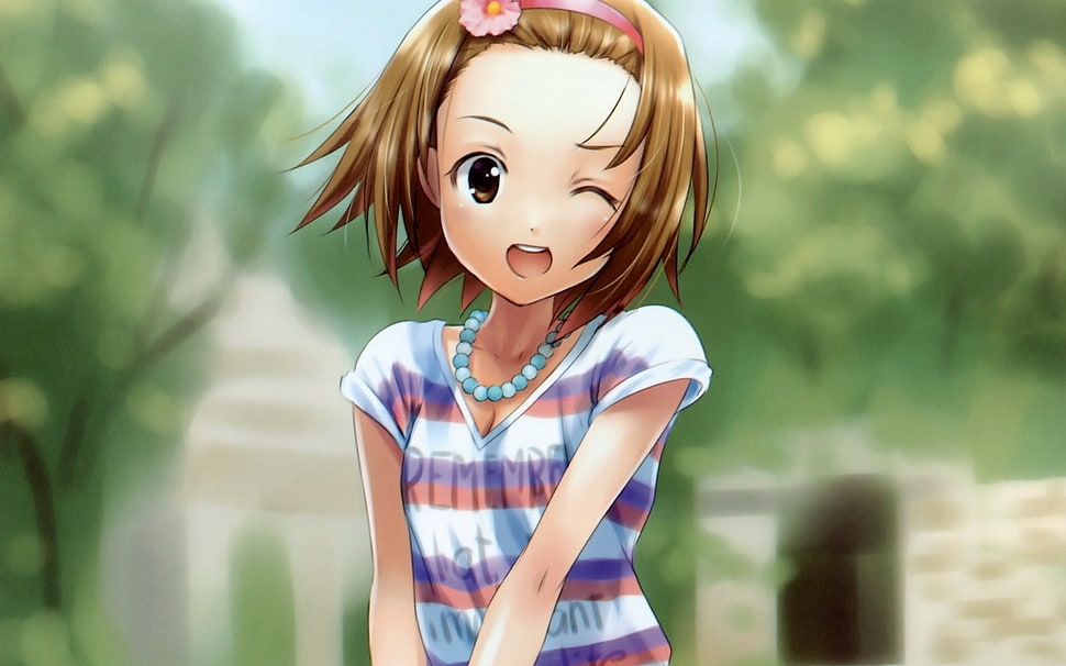 anime girl character illustration HD wallpaper