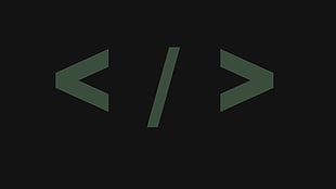 </> text, web development, minimalism HD wallpaper