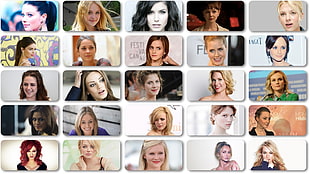 women's assorted photos collage HD wallpaper