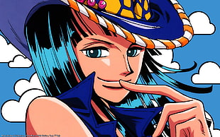 Robin One Piece illustration, One Piece, anime, Nico Robin