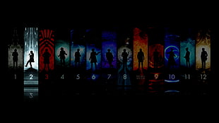 silhouette of standing people, Doctor Who HD wallpaper