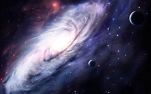 galaxy illustration, space