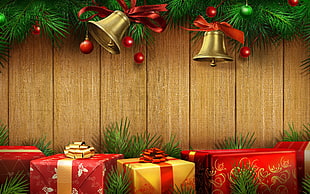 multicolored Christmas decors, holiday, Christmas ornaments  HD wallpaper