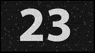black and white area rug, conspiracy theory, numbers HD wallpaper