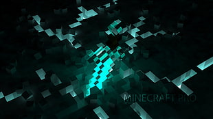 green and black Minecraft game wallpaper, digital art, Minecraft