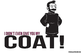 I didn't even give you my coat meme, The Simpsons, white  background HD wallpaper