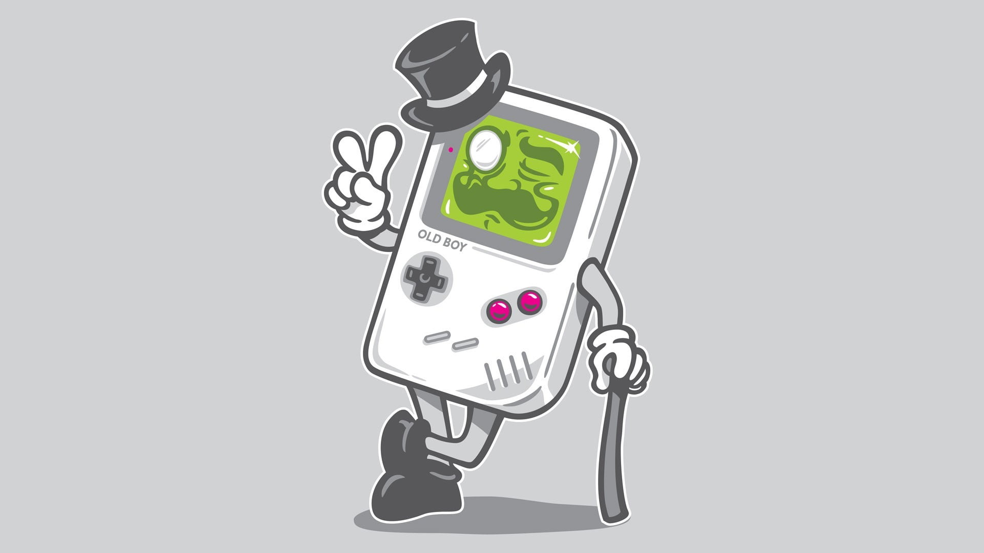 Nintendo Game Boy illustration, GameBoy, vintage, video games