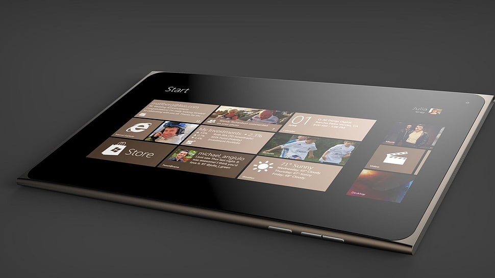 gray tablet computer, Microsoft Windows, Windows Phone, technology HD wallpaper