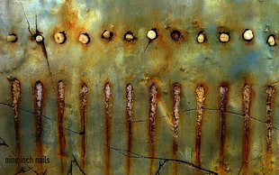 Nine inch nails,  Teeth,  Rust,  Cracks HD wallpaper
