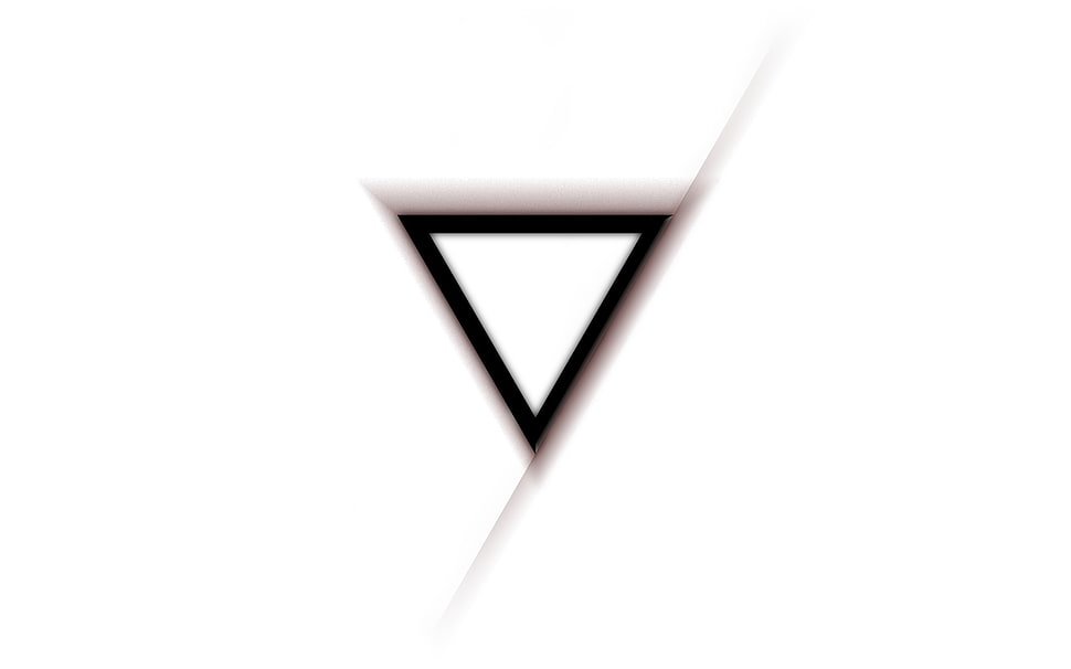 black triangle logo HD wallpaper