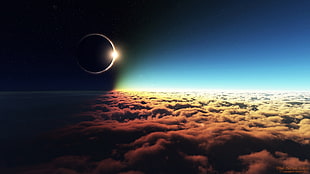 silhouette photography of clouds