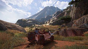 white and black SUV, Uncharted 4: A Thief's End, uncharted , PlayStation 4