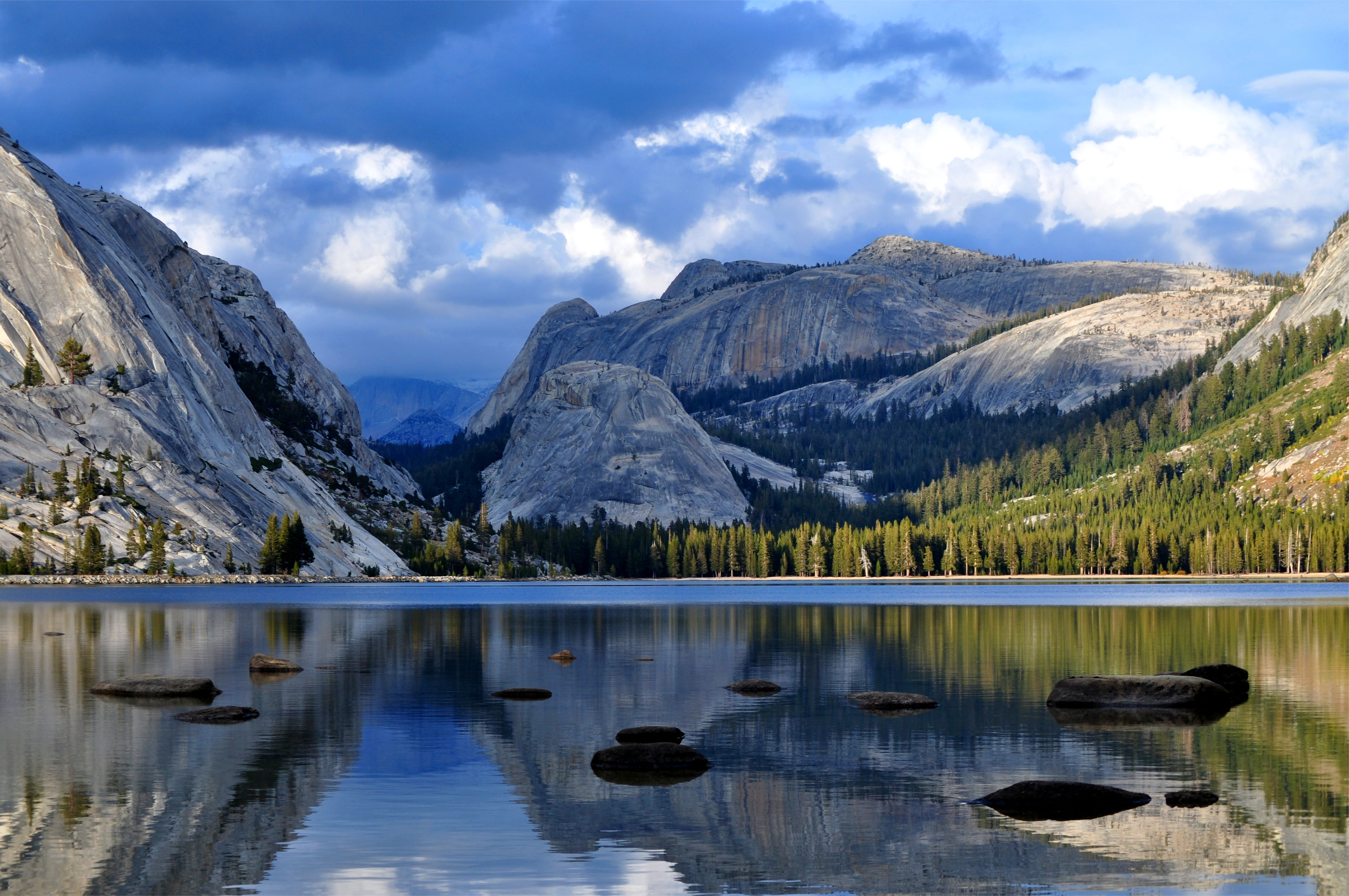 Landscape Photography Of Body Of Water Near White Mountains Hd