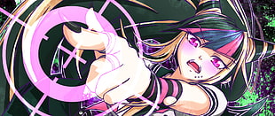 female anime character digital wallpaper, Danganronpa