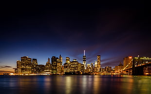 landscape photo of cityscape, cityscape, New York City, One World Trade Center HD wallpaper