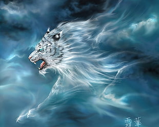 White Tiger illustration