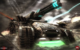 black battle tank wallpaper, Command & Conquer, tiberium, Command & Conquer 3: Tiberium Wars, video games HD wallpaper