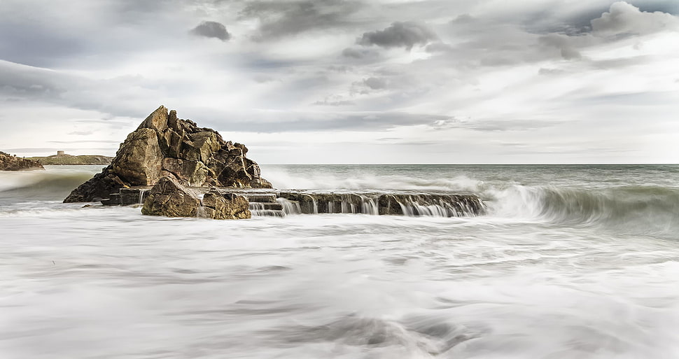 sea, water, ocean, storm HD wallpaper