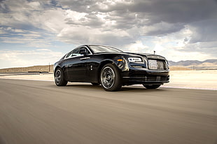 black Rolls Royce Phantom coupe HD wallpaper