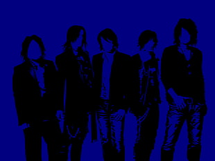 five male band stencil poster, Luna Sea HD wallpaper