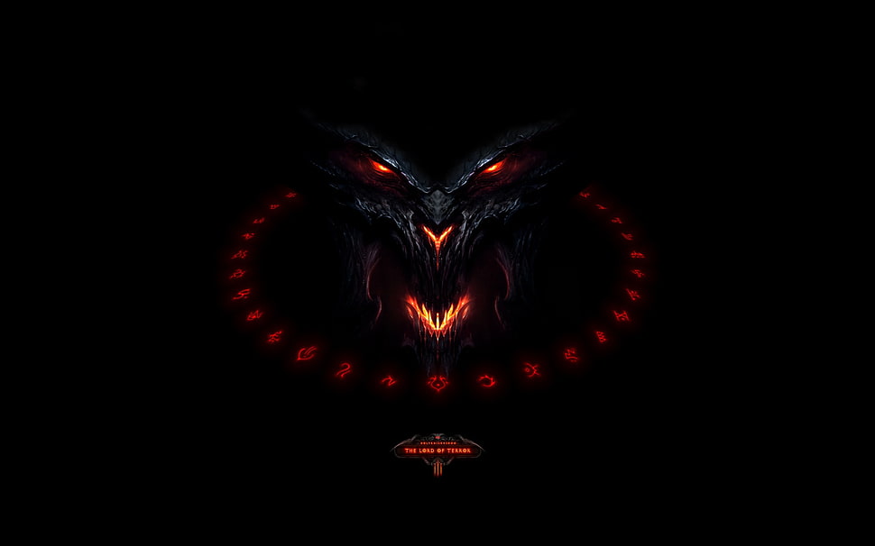 black character wallpaper, demon, Diablo III HD wallpaper