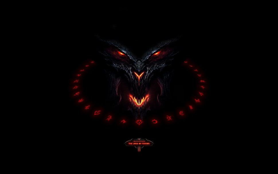 black character wallpaper, demon, Diablo III HD wallpaper