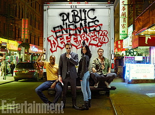 men's black blazer, Defenders, Jessica Jones, Matt Murdock, Daredevil HD wallpaper