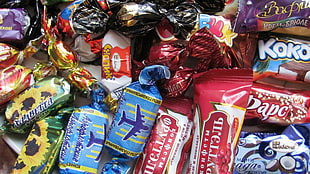 assorted plastic packs