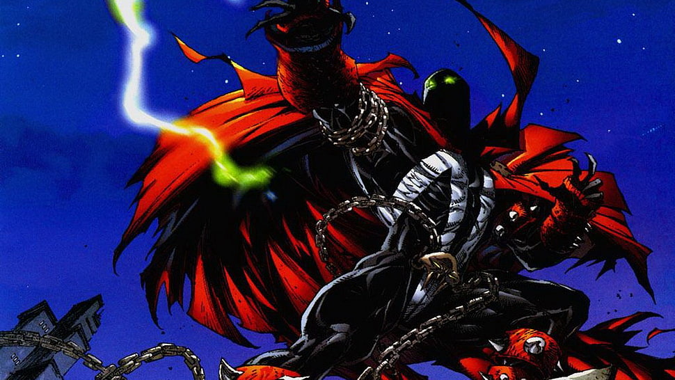red dragon illustration, Spawn, comics HD wallpaper