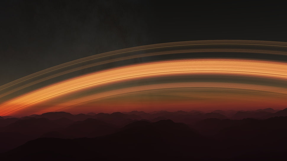 Space Engine, space, digital art, planetary rings HD wallpaper