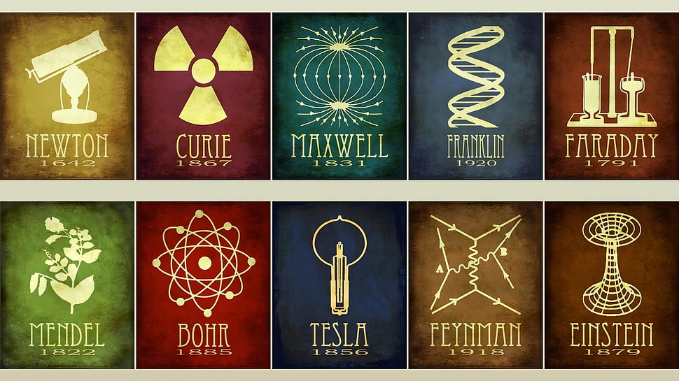 assorted-color logo collage HD wallpaper