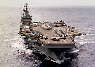 naval ship, aircraft carrier, warship, military, ship HD wallpaper