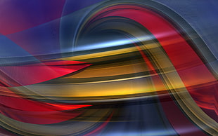 multicolored abstract 3D digital wallpaper