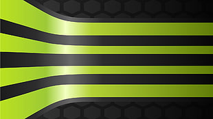 green and black stripe board, stripes, pattern, digital art, abstract