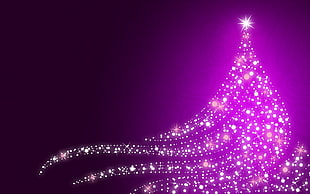 purple and white LED HD wallpaper