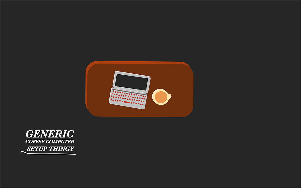 Generic coffee computer text, generic, minimalism, typography, artwork HD wallpaper