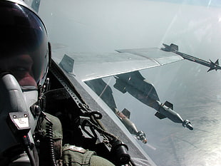black and gray metal frame, jet fighter, selfies, military aircraft, McDonnell Douglas F/A-18 Hornet HD wallpaper